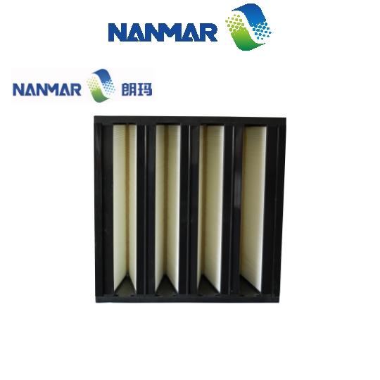 Large air volume V-type high efficiency air filter