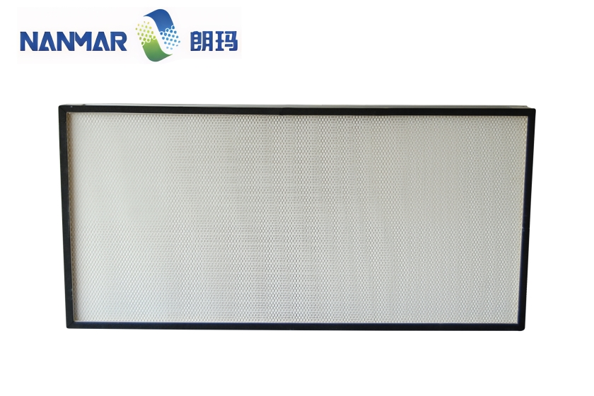 Non-partitioned high efficiency air filter